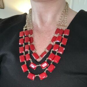 Beautiful Red Christmas Fashion Necklace